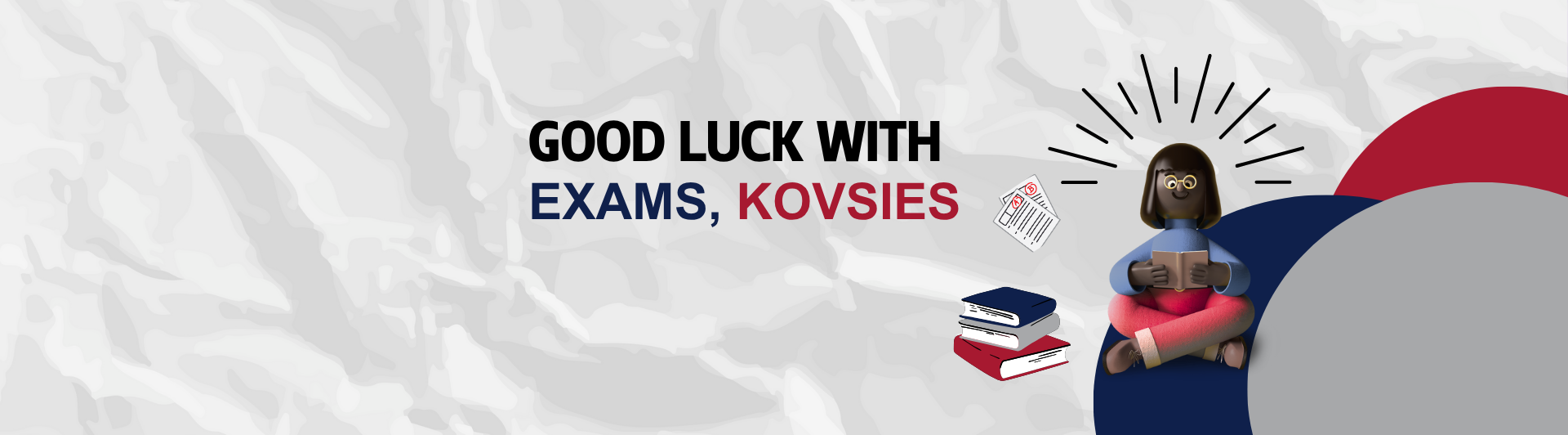 Good luck with exams Kovsies